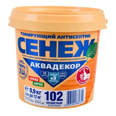 Х2-102 (бесцветный) -0,9 кг - Сенеж Аквадекор в г. Владимир