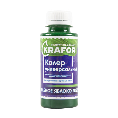 Колер универсальный №25 зеленое яблоко 100мл (6/108) "Krafor" в г. Владимир