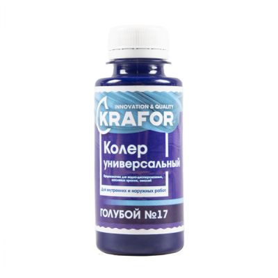 Колер универсальный №17 голубой 100мл (6/108) "Krafor" в г. Владимир