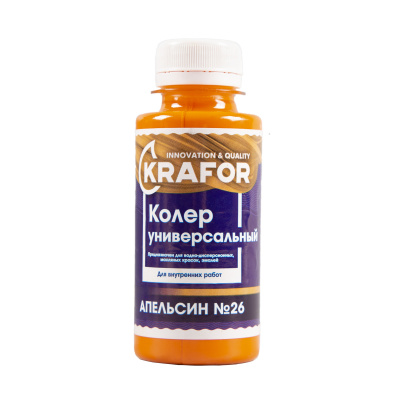 Колер универсальный №26 апельсин 100мл (6/108) "Krafor" в г. Владимир