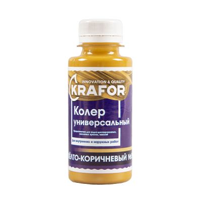 Колер универсальный №3 желто-коричневый 100мл (6/108) "Krafor" в г. Владимир