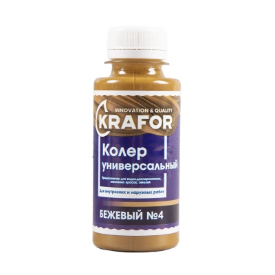 Колер универсальный №4 бежевый 100мл (6/108) "Krafor" в г. Владимир