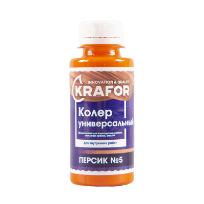 Колер универсальный №5 персик 100мл (6/108) "Krafor" в г. Владимир