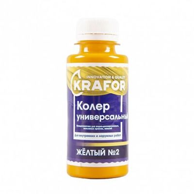 Колер универсальный №2 желтый 100мл (6/108) "Krafor" в г. Владимир