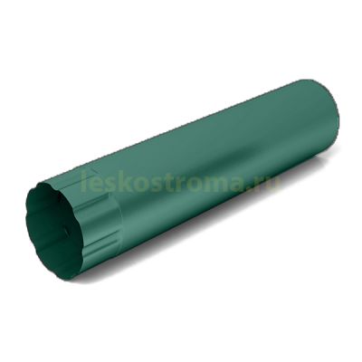Труба водосточная 100х3000 оцинкованная 0.50 (RAL 6005) в г. Владимир