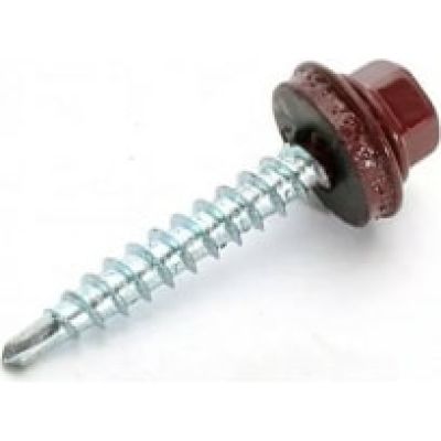 Саморез кровельный 4,8*29 RAL (3011) красно-коричневый в г. Владимир