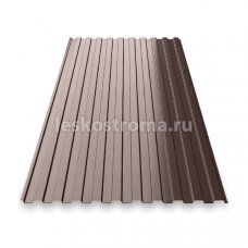 Профнастил С8 0,45мм 2000*1200 Шоколадно-коричневый (RAL 8017)