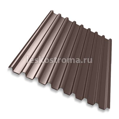 Профнастил С20 0,45 мм 2000*1150 Шоколадно-коричневый (RAL 8017)  в г. Владимир