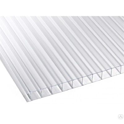 Сотовый поликарбонат UltraPlast 6х2100х6000 (прозрачный) в г. Владимир