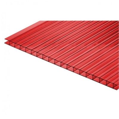 Сотовый поликарбонат UltraPlast 6х2100х6000 (гранатовый) в г. Владимир